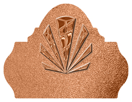 DARAY L 602 CP SH CP Copper Sunburst Shimmer Copper Background